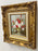 Still Life Flowers Oil on Canvas Painting in Custom Gilt Frame, Signed C.Johnson