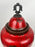 Vintage Chinese Oriental Red Pottery Vase with Lid in Antiqued Design