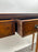 English Georgian Hepplewhite Style Two-Drawer Console Table Mahogany & Walnut