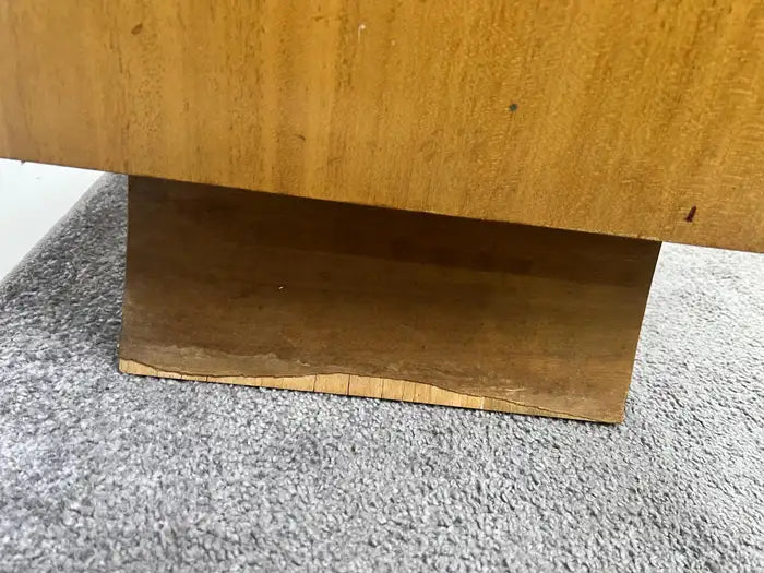 Mid-Century Modern R-Way Birdseye Maple Nightstand or End Table , a Pair