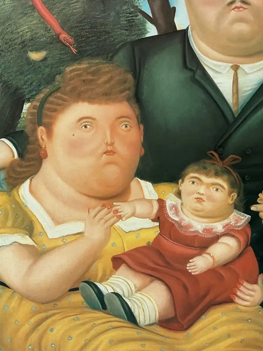 Fernando Botero Una Famiglia 1991 Original Poster 1989