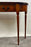 English Georgian Hepplewhite Style Two-Drawer Console Table Mahogany & Walnut