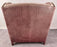 American Classical Style Distressed Leather Red - Brown Oversized Club Chair