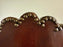 Portuguese Colonial Style Leather & Filigree Design Throne Chair