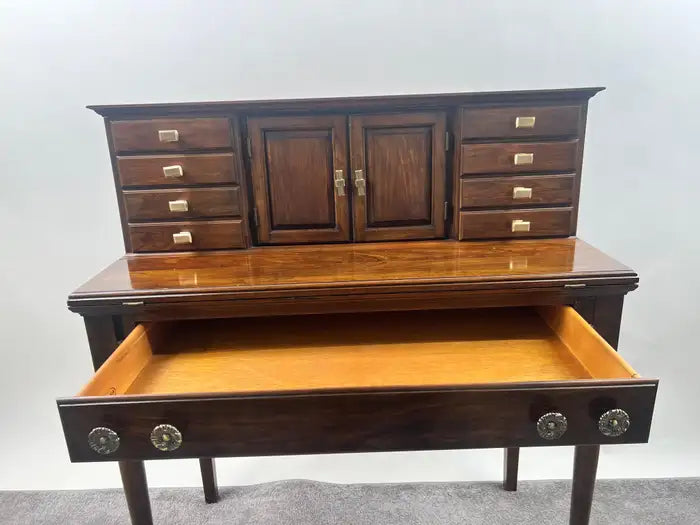 Queen Anne Style Pennsylvania House Secretary Writing Desk in Cherry Wood