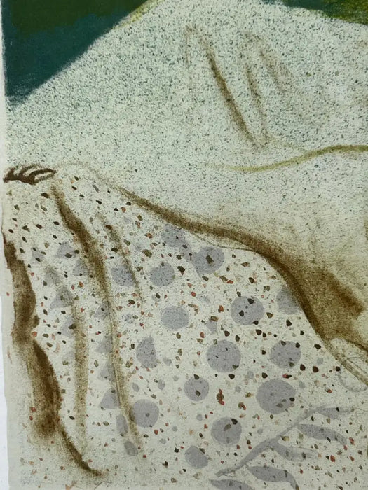 Sandu Liberaman "Tender Love" Lithograph Hand Signed , Numbered and Framed 1960's