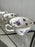Hammersley “Victorian Violets” English Bone China Tea Set w Gold Trim, 15 pcs