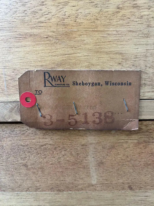 Mid-Century Modern R-Way Birdseye Maple Highboy Chest of 5 Drawers