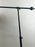 Industrial Style Adjustable Cantilever Arm Floor Lamp with Burlap Drum Shade