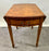 English George III Style Pembroke Burl Wood Table w Twin Drop-leaf Sides