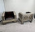 Paul Evans Style Brutalist Handmade Brass & Leather Lounge Chair, a Pair