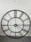 Vintage Industrial Howard Miller "Postema" 49" Oversized Wrought-Iron Wall Clock