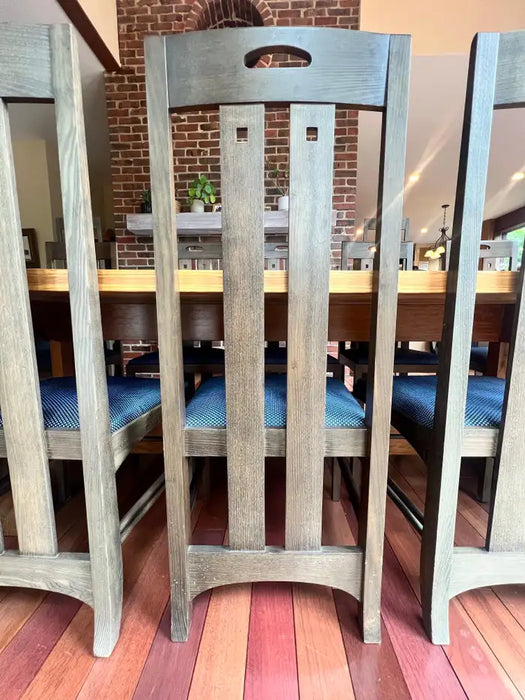 Charles Rennie Mackintosh MCM Ingram Dining Chairs for Cassina, Set of 12