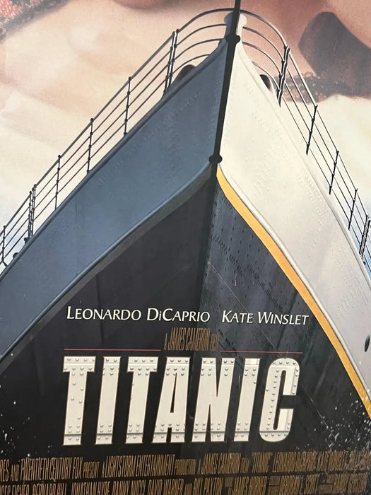 Titanic 1997 Original Movie Poster, Leonardo DiCaprio Kate Winslet, Framed 1997