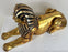 Egyptian Hand Painted Gold Sphinx Statue