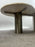 Organic Modern Travertine Three-Tier Circular Coffee Table with Metal Base