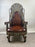 Portuguese Colonial Style Leather & Filigree Design Throne Chair