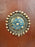 Portuguese Colonial Style Leather & Filigree Design Throne Chair