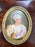 19th C French Louis XVI Mahogany & Bronze w Sèvres Style Portraits Salon Table