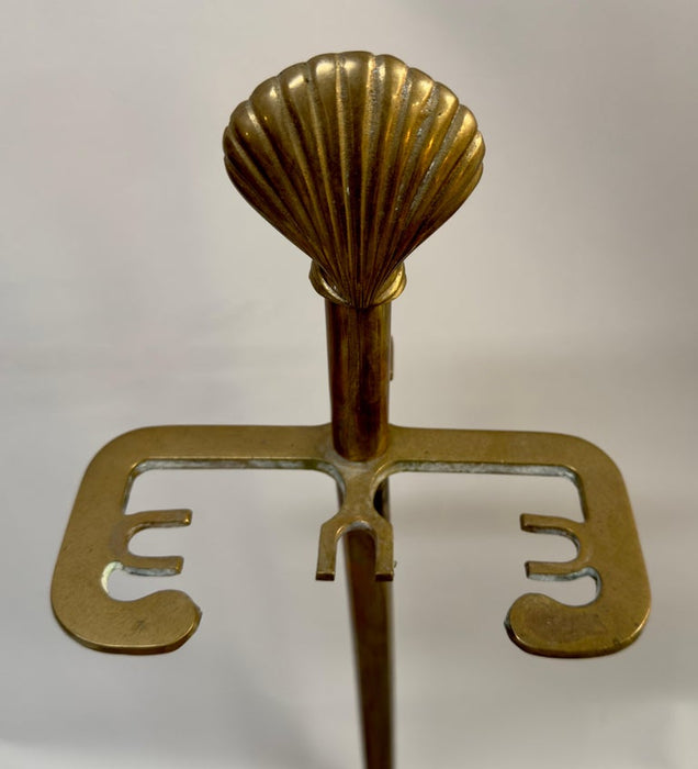 Art Deco Fireplace Brass Sea Shell Design Tools