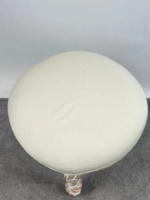 French Napoleon III Style Faux Rope Stool or Ottoman by Cugini Lanzani