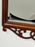 Baker Georgian Chippendale Carved Mahogany Wall Mantel Mirror Fretwork Crest