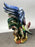 Vintage Hand-Painted Italian Majolica Ceramic Fighting Rooster Sculpture, a Pair 1980's