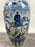 Chinese Early Ming Dynasty Style Warrior Motif Blue & White Porcelaine Vase