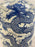 Imperial Chinese Qing Dynasty Style Blue & White Dragon Porcelain Vase