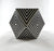 Art Deco Style Sculptural Resin Black and White Side or End Table, a Pair