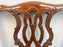 Baker Furniture Chippendale Style Carved Mahogany Queen pierced splat Headboard