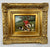 English Sporting Style Oil Painting, Huntsman & Hounds, Ornate Gilt Frame 1980's