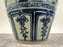 Chinese Early Ming Dynasty Style Warrior Motif Blue & White Porcelaine Vase