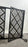 Art Deco Style Black & Bronzed Metal Two-Door & Diamond Design Fireplace Screen