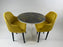 Eero Saarinen MCM Style Tulip Dining or Center Table with Epoxy Resin Design Top