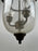 French Regency Style Bell Jar Pendant with Seeded Glass and Acanthus Leaf Bronze