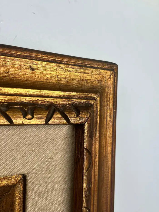 Sandu Liberman Rabbi with Young Girl Lithograph Signed, Numbered & Framed 1960's