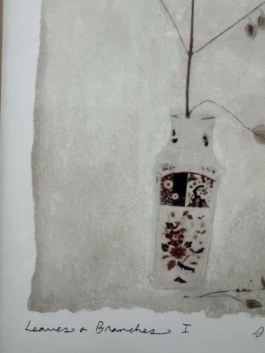 Amy Melious Leaves and Branches Series – Set of Four Signed Botanical Prints 1980s's