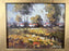 Mid-Century Italian School Oil on Board Palette Knife Landscape Painting, Signed 1950's