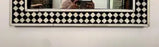 Art Deco Style Black & White Resin Diamond Design Wall, Table or Mantel Mirror