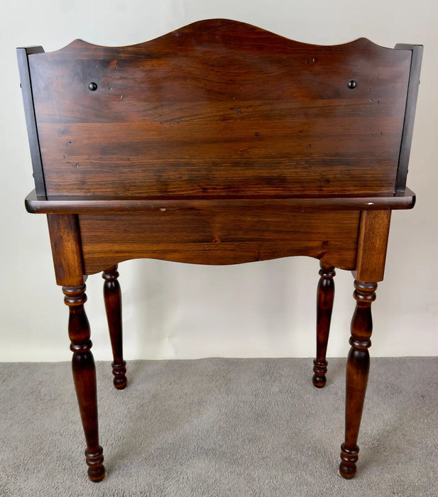 Victorian Style Walnut Roll-Top Desk with Tambour Front