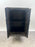 Vintage Asian Black Lacquered Cabinet or Chest with Hand-Painted Floral Motif