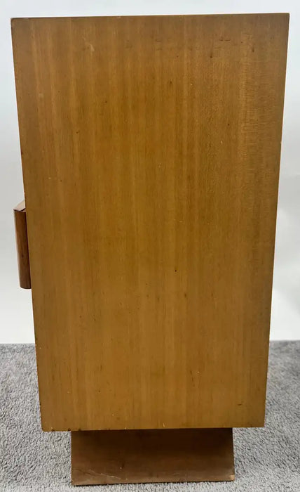 Mid-Century Modern R-Way Birdseye Maple Nightstand or End Table , a Pair