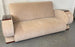 French Art Deco Sofa or Settee with Beige Suede Upholstery & Rosewood Armrests