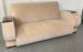French Art Deco Sofa or Settee with Beige Velvet Upholstery & Rosewood Armrests