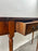 English Georgian Hepplewhite Style Two-Drawer Console Table Mahogany & Walnut