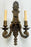 French Louis XVI Revival Style Patinated Bronze Wall Sconce Two Arms, a Pair