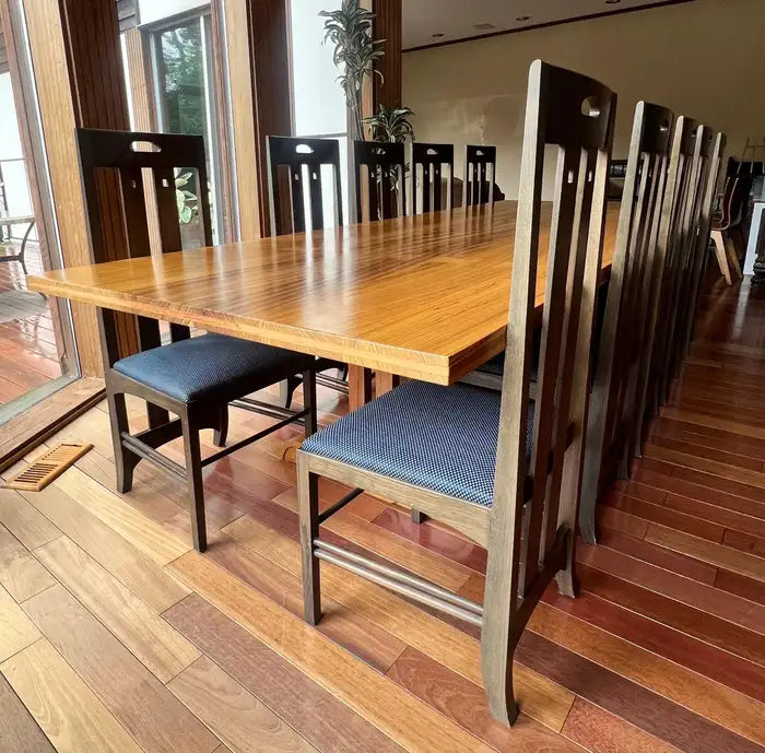 Charles Rennie Mackintosh MCM Ingram Dining Chairs for Cassina, Set of 12