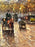 Impressionist Paris Street Scene Oil Painting, Signed, in Ornate Gilt Frame 1970's