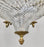 French Empire Style Ormolu Bronze Chandelier with Cut Crystal Bowl, 6 Arms